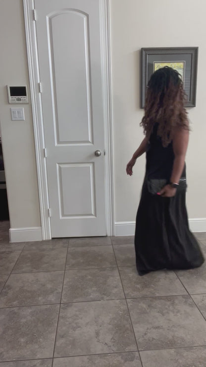 Tuxedo Halter Dress